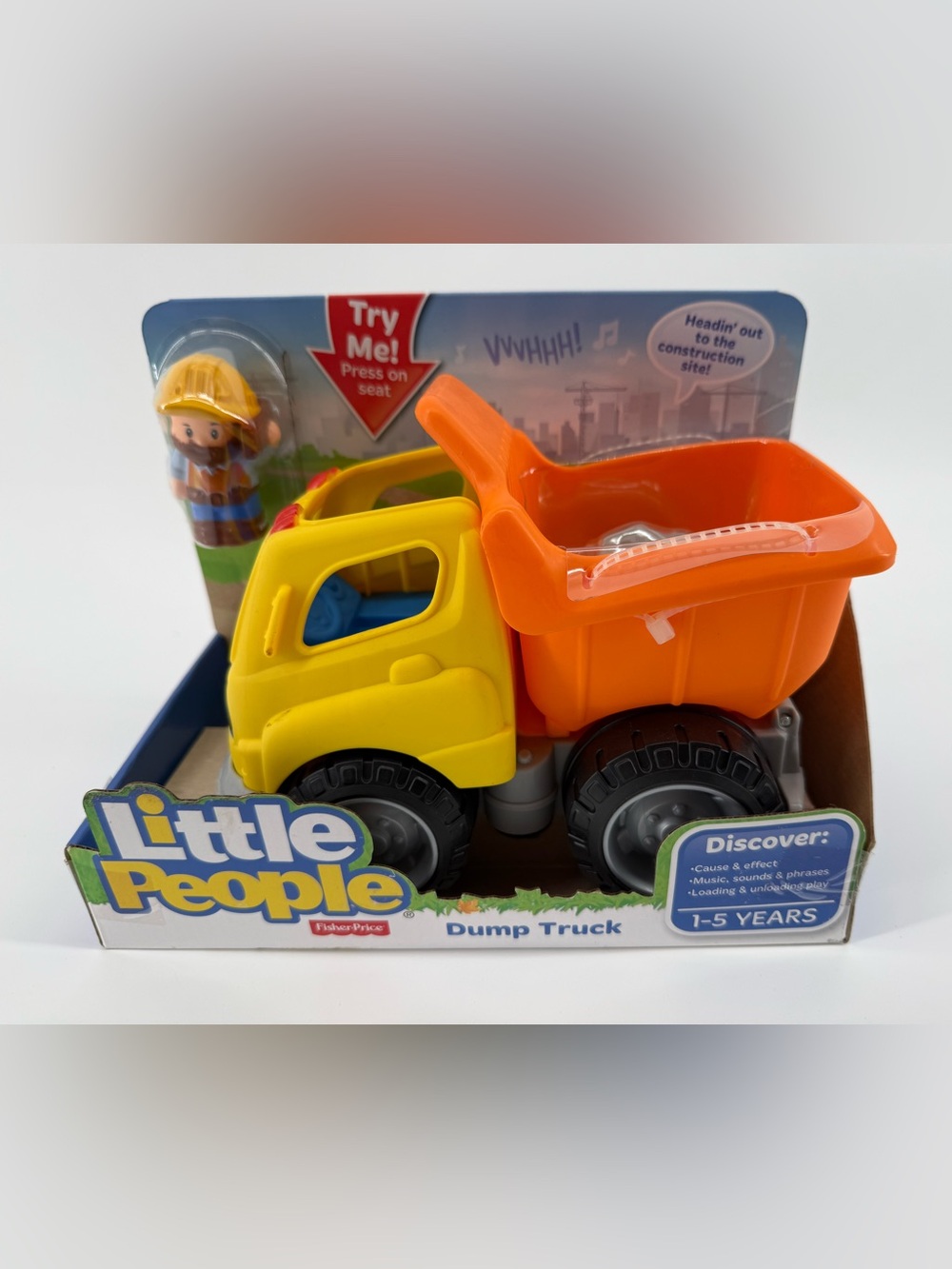Fisher-Price Yellow and Orange Little People Dump Truck